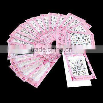 20 Sheets 3D Nail Stickers Tips Mix Design Decals