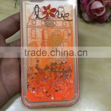 Glitter Quicksand & Stars Hard Liquid Cover Case for Huawei Mate 7 photo-2