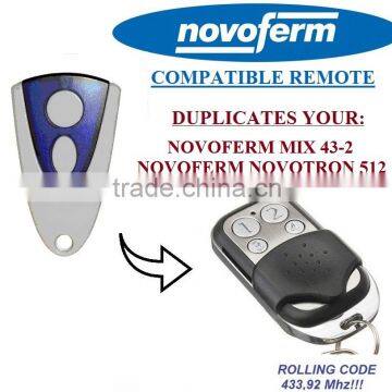 For NOVOFERM NOVOTRON 512,NOVOFERM MIX 43-2 remote duplicator Rolling code 433,92MHZ