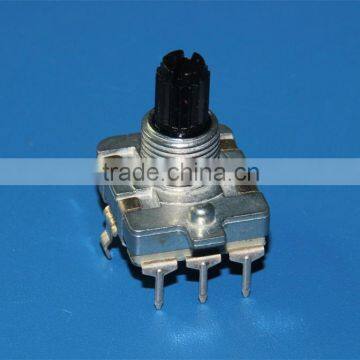 HW-16E 16mm Rotary Encoder and Rotary Encoder With Flat Shaft Electric 12&24 Detents Rotary Encoder