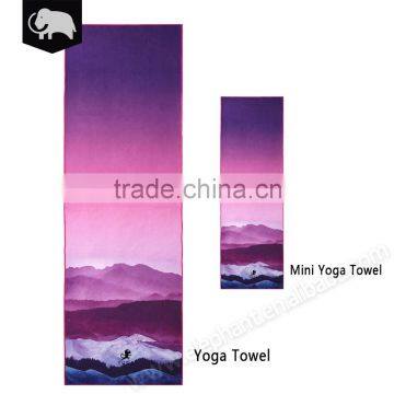 China wholesale customized quickly dry recyclable Microfiber yoga towel in mini size