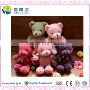 Colorful teddy bear toys custom bear plush toys