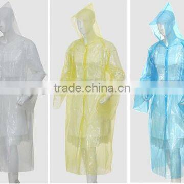 disposable clear plastic industrial rubber rain coat