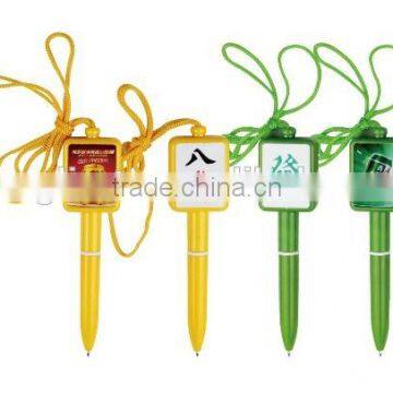 High Quality Mahjong pen with Lanyard