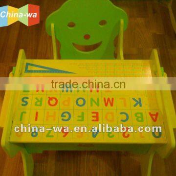 MDF folding table and chair fusion set toy