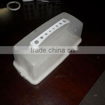 Rectangle plastic toast bread box