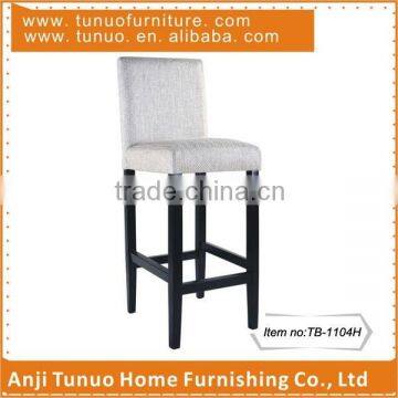 High stool,Bar chair,Rubber wood legs,Polyester cover,TB-1104H