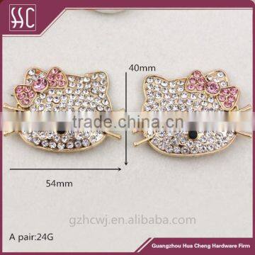 Metal Bag Accessory,hello Kitty Handbag Accessory, Bag Decoration With Shiny Diamond photo-2