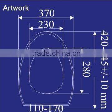 1025 Western Style Plastic Round Hygienic Toilet Seat photo-4