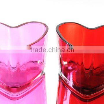 Hollow Heart Glass Tealight Candle Holder For Valentine's Day