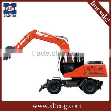 Chinese wheeled wheel excavator price cheaper for sale