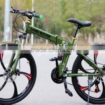 26-inch Shock Absorbing Folding Mountain Bike 21 Speed Disc Brakes Mountain Bike photo-3