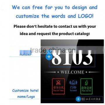 Hot Selling OEM&ODM Fashion Electronic Hotel Room Ceramic Door Number Plaques With Low Price photo-2