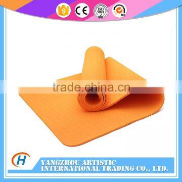 Wholesale Eco-friendly TPE Anti-slip Orange 1/2 Inch Yoga Mat