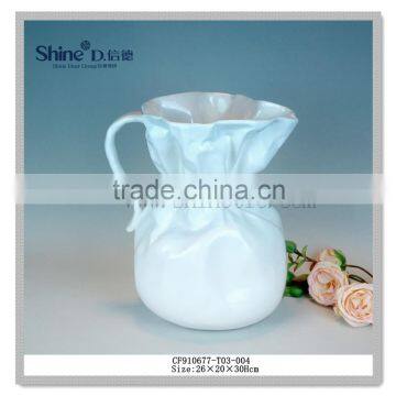 Ceramic dry flower vase milk pot pitcher kitchen accessories for home