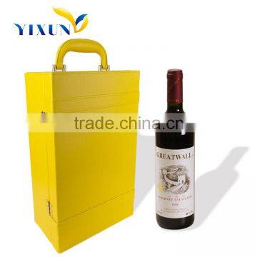 High end Custom Print pu wine box wholesale