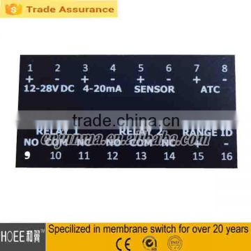 3M adhesive label control panel graphic overlay