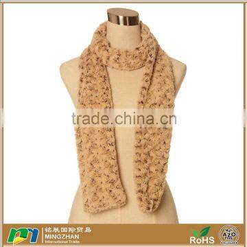 Women's Winter Super Soft Faux Fur Twisted Neck Warm Scarf Wrap