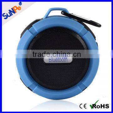 Portable Mini Waterproof Wireless Bluetooth Shower Speaker With Snap Hook for Outdoor