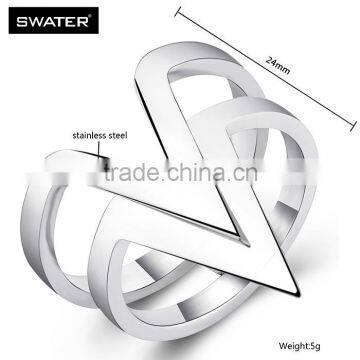 Wholesale Stainless Steel Arrow Design Silver Rings Jewelry photo-6
