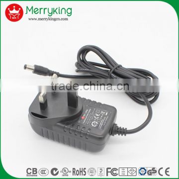 Various styles UK plug ac dc adapter 9volt 2000ma power adapter for chair