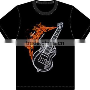 Top quality newest design electronic playable guitar t shirt Playable Electronic Music Band T-Shirt Kits Guitar+drum tshirt