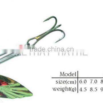 Spinner bait metal lure