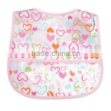 custom print baby bibs ,peva bibs , plastic bibs