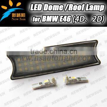 Auto led dome light E46 4D 2D car interior roof lamps for BMW 9-16V DC 3528SMD canbus car interior panel lights