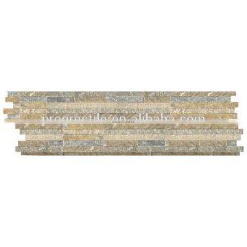 mini stacked wall mosaic, natural stone mosaics, modern house mosaic design(PMSG329)