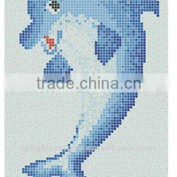 Fanghua dolphin mosaic for swimming pool