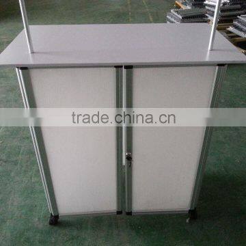 2016 Hotsales Aluminum Promotion Counter,promotion Table,exhibition Desk With Door photo-2