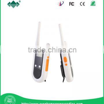 Pro Hand Crank Walkie Talkie Two Way Radios , Rechargeable Battery Walkie Talkie
