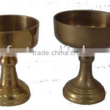 2.6" brass temple candle holder,churches candle holder