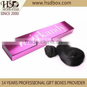 Fancy paper hair extension packaging box, hair dryer packaging box, hair extension paper box packaging made in china