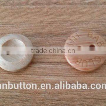 custom laser engraved 2 holes wood shirt buttons