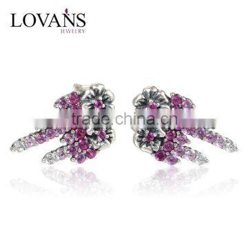 Wholesale Nice Designer Druzy Ruby And Zircon Earrings For Women
