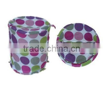 polyester foldable laundry basket hamper with cover