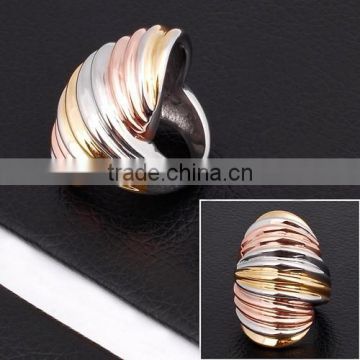 Fashion Gold Stainless Steel Men's Ring Design ZR10012