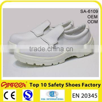 Guangzhou white cleanroom high quality esd shoes and women work boots and split toe shoe manufacturer (SA-6109)