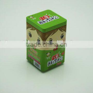 cute safe food grade metal box for baby/kids food packaging