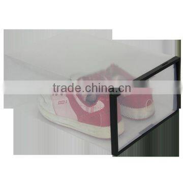 2016 Hot Selling Plastic Stransparent Shoe Box ,shoe Storage Box in PP ,PP Storage Shoe Organizer photo-5