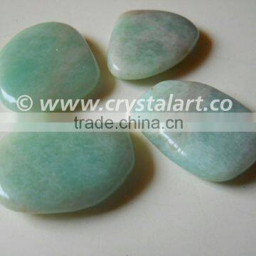 Amazonite Gemstone Uneven Shape Palm Stones