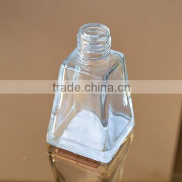 Square bottom glass perfume bottle/diffuser bottle