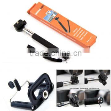 Factory Cheap Self-portrait Colorful Camera Handheld Monopod for Mobile Phone SmartPhone Stainless Steel Flexible Monopod