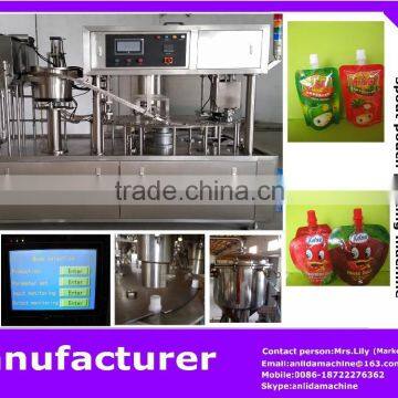 2015 standup pouch filling machine