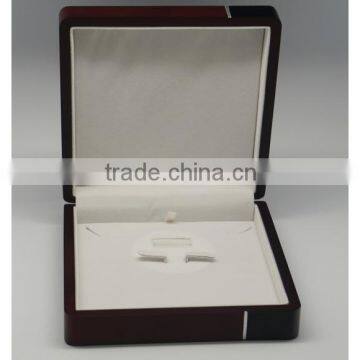 Fashion High End Logo Print Wooden Gift Boxes Wooden Jewelry Boxes for Unique Jewelry Packaging photo-2