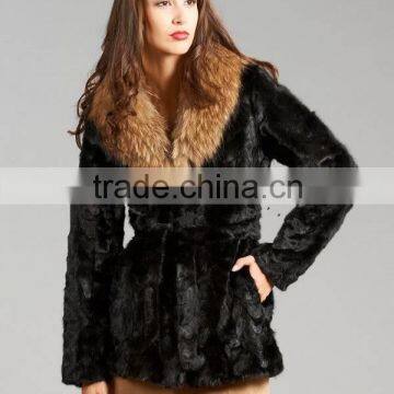 MK14 new arrival medium mink coats from china