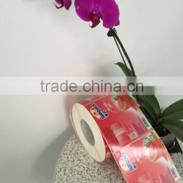 Guangzhou manufacture good price printing labels paper material adhesive stickers in roll