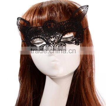 MYLOVE black lace female face mask fox ball mask ML5028